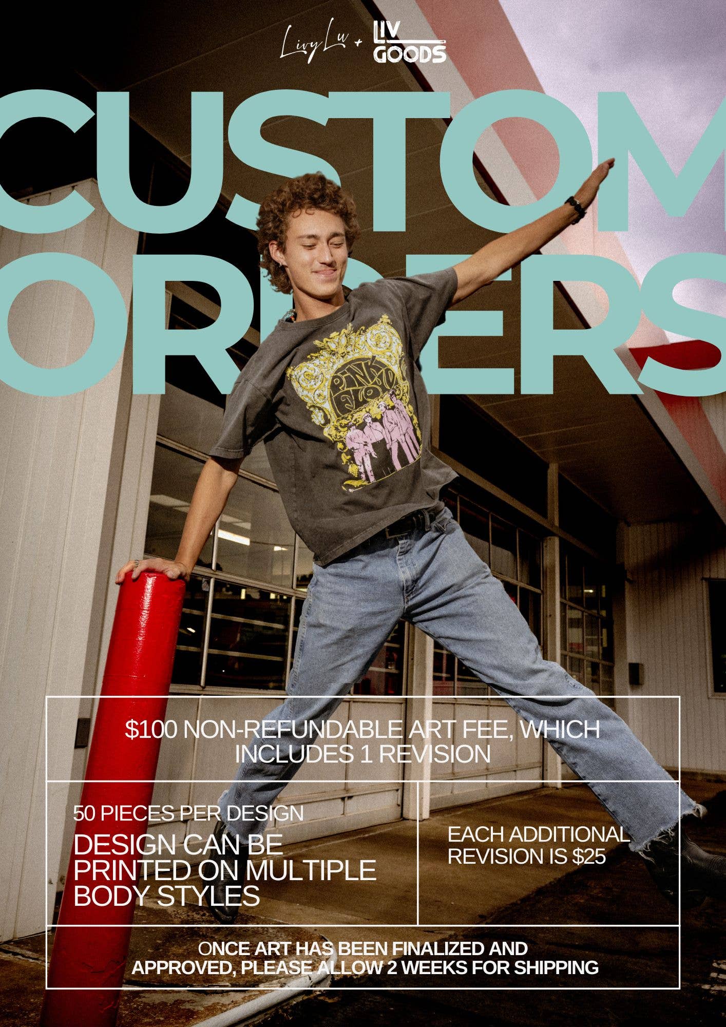 LivyLu - Wholesale T-Shirt (Graphic) - Unisex - CUSTOM DESIGN & ORDER with LivyLu - ART DEPOSIT ONLY