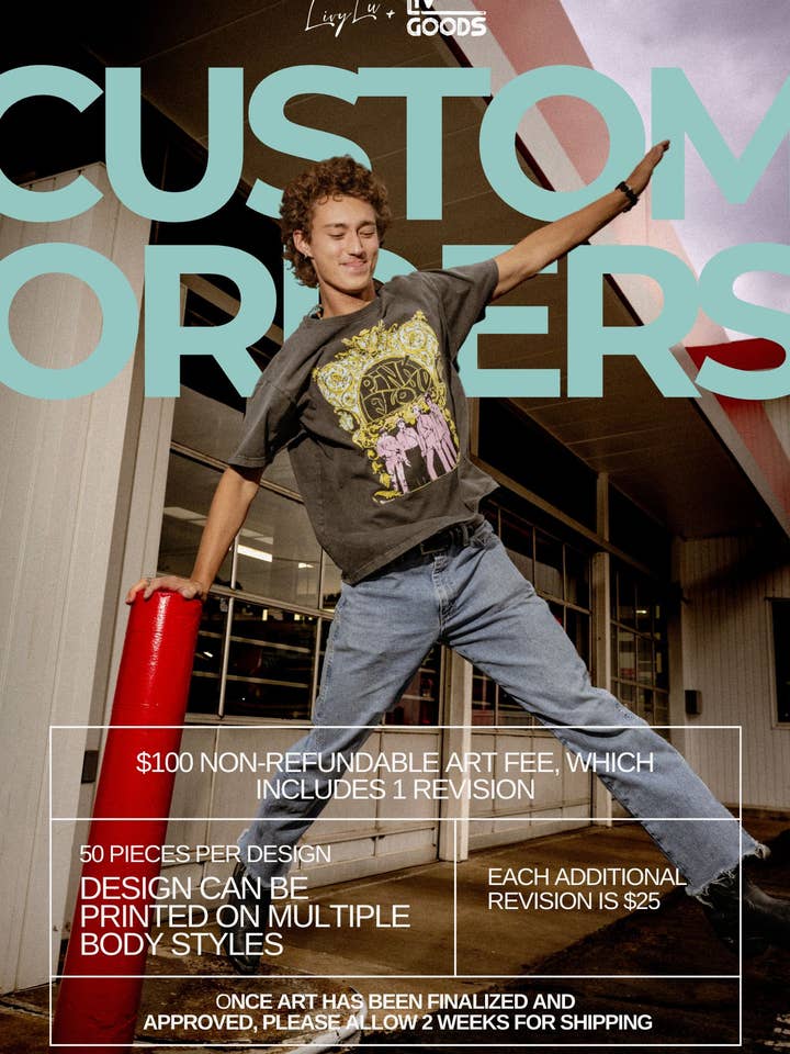 LivyLu - Wholesale T-Shirt (Graphic) - Unisex - CUSTOM DESIGN & ORDER with LivyLu - ART DEPOSIT ONLY0