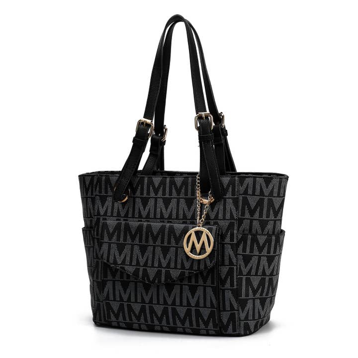 Borsa a mano Griselda Tote in pelle vegana da donna di Mia K. per la vendita all'ingrosso da parte di MKF Collection