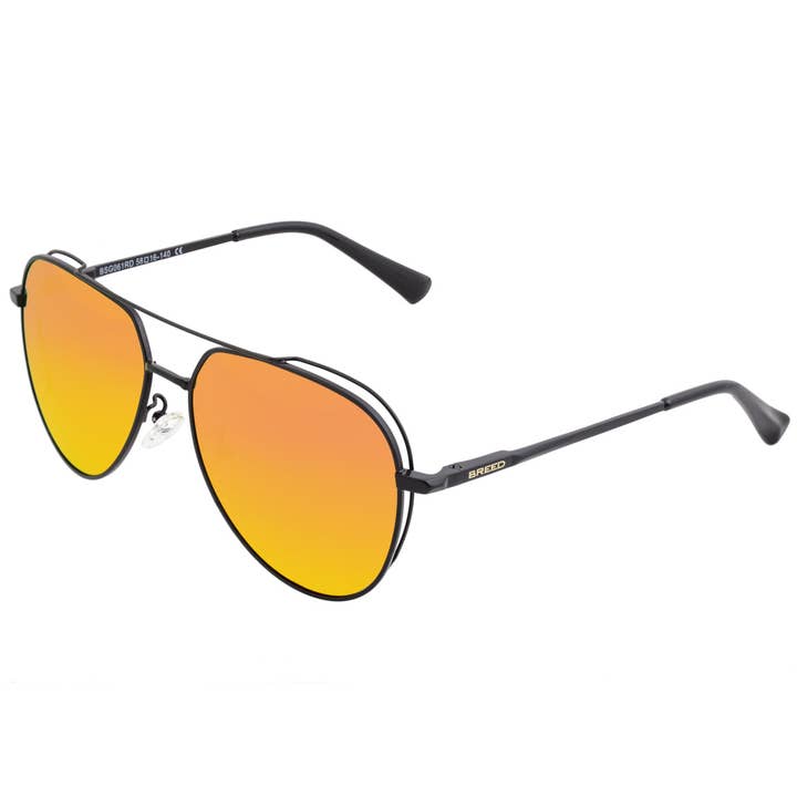 Breed - Wholesale Zonnebril - Uniseks - Breed Lyra Gepolariseerde Aviator-zonnebril van roestvrij staal