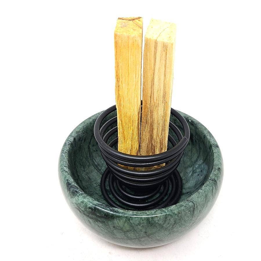 GREENROOTS USA LLC - Wholesale Incense Holder - Black Smudge & Palo Santo Stick Holder (4 Pack) 2"H2