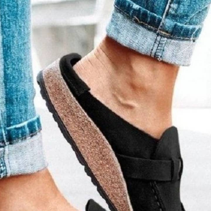 Beyond Apparel - Wholesale Lifestyle Sneakers - Women's - Round Toe Low Heel Buckle Sneakers