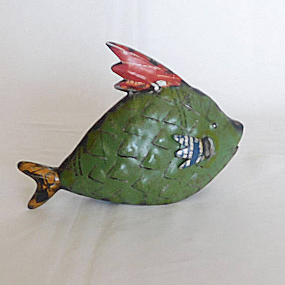 Everyday Artifact - Wholesale Sculpture - Large Fish Recycled Metal Animals3