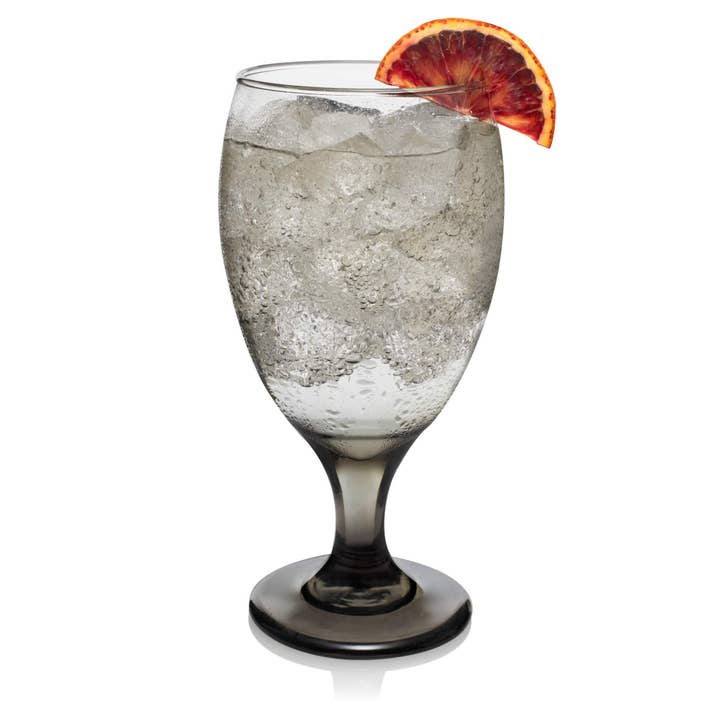 Libbey - Wholesale Cocktail/Liquor Glass - Libbey Classic Smoke Goblet Beverage Glasses, Set of 6