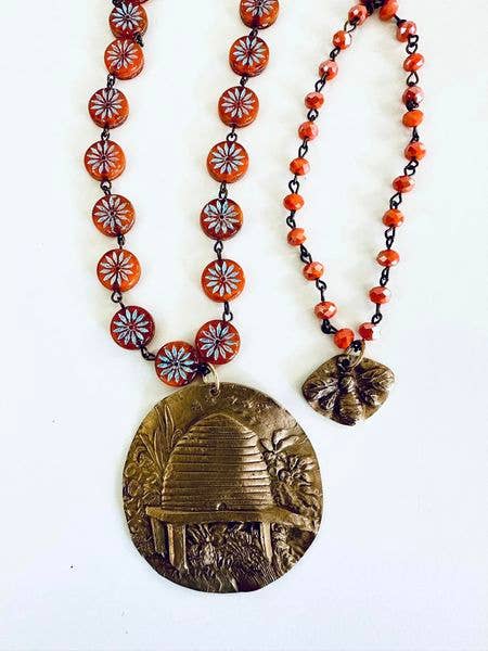 NUOVO!!! Collana Beehive per la vendita all'ingrosso da parte di Michelle DaRin Jewelry