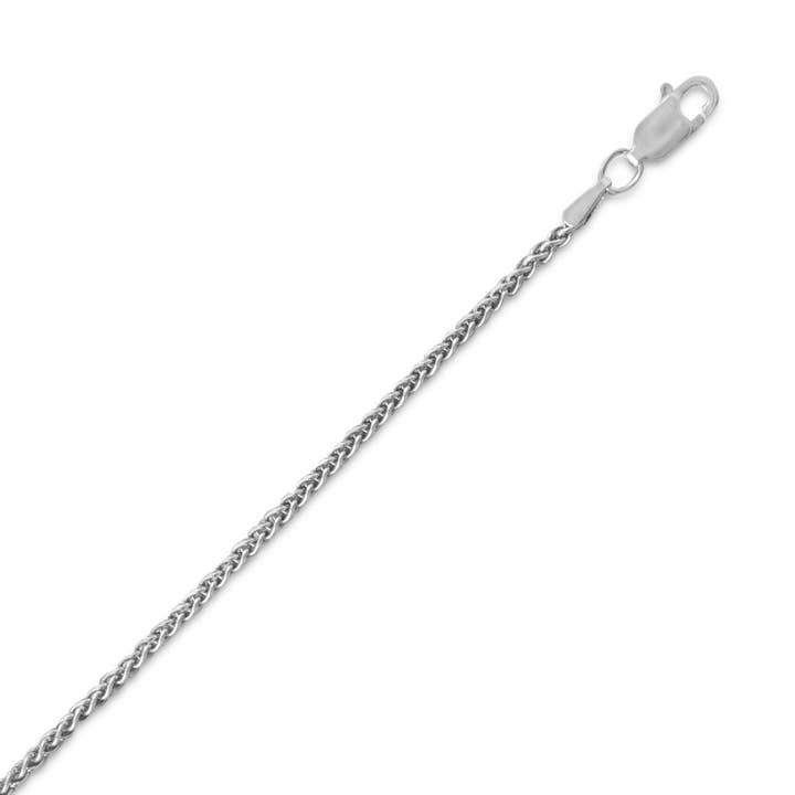 045 Oxidized French Wheat Chain (1.8mm) for wholesale by Silver Stars Collection