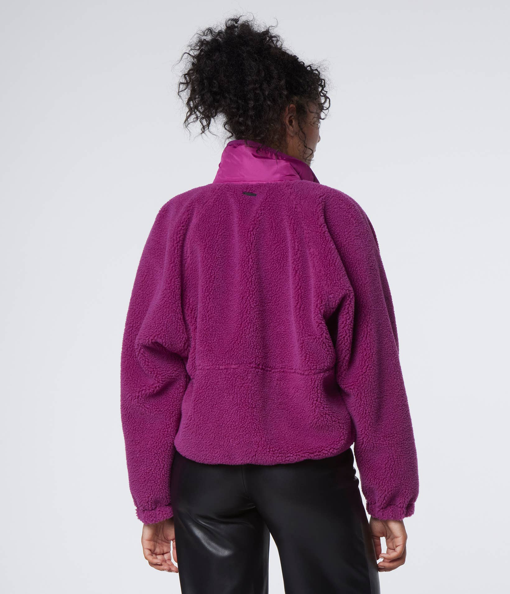 Wholesale MN2J4832: MIXED MEDIA ZIP JACKET for your store