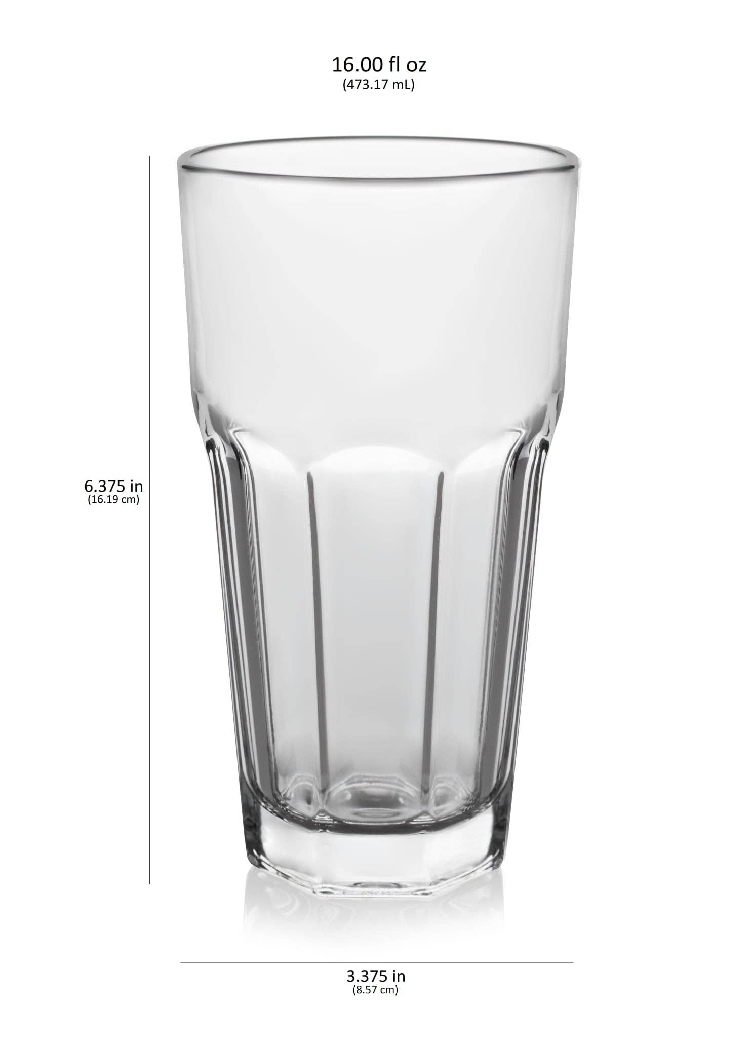 Libbey - Wholesale Cocktail/Liquor Glass - Libbey Gibraltar Tumbler Glasses, 16-ounce, Set of 123