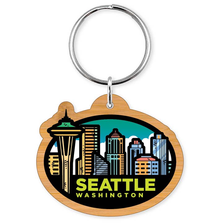Morris Magnets - Wholesale Keychain - Unisex - Keychain - Seattle City Skyline 22