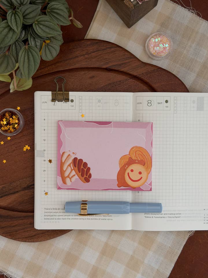 Pan Dulce Sticky Notes for wholesale by Marlene Vega Studio