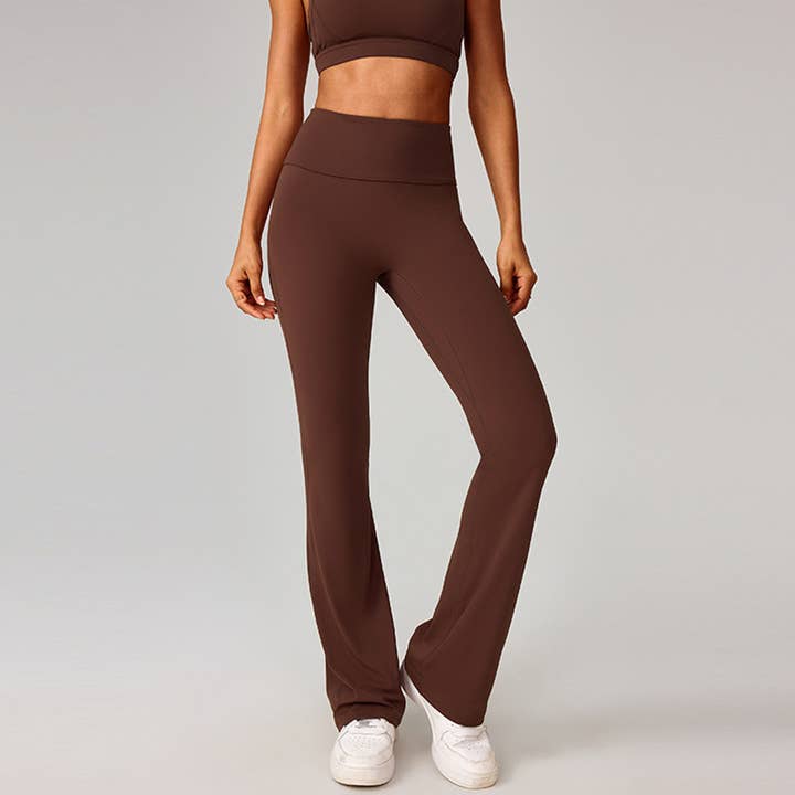 Sodalemon - Wholesale Athletic/lounge leggings – Women's - Women High-Waist Flared Naked-Feel Yoga Leggings3