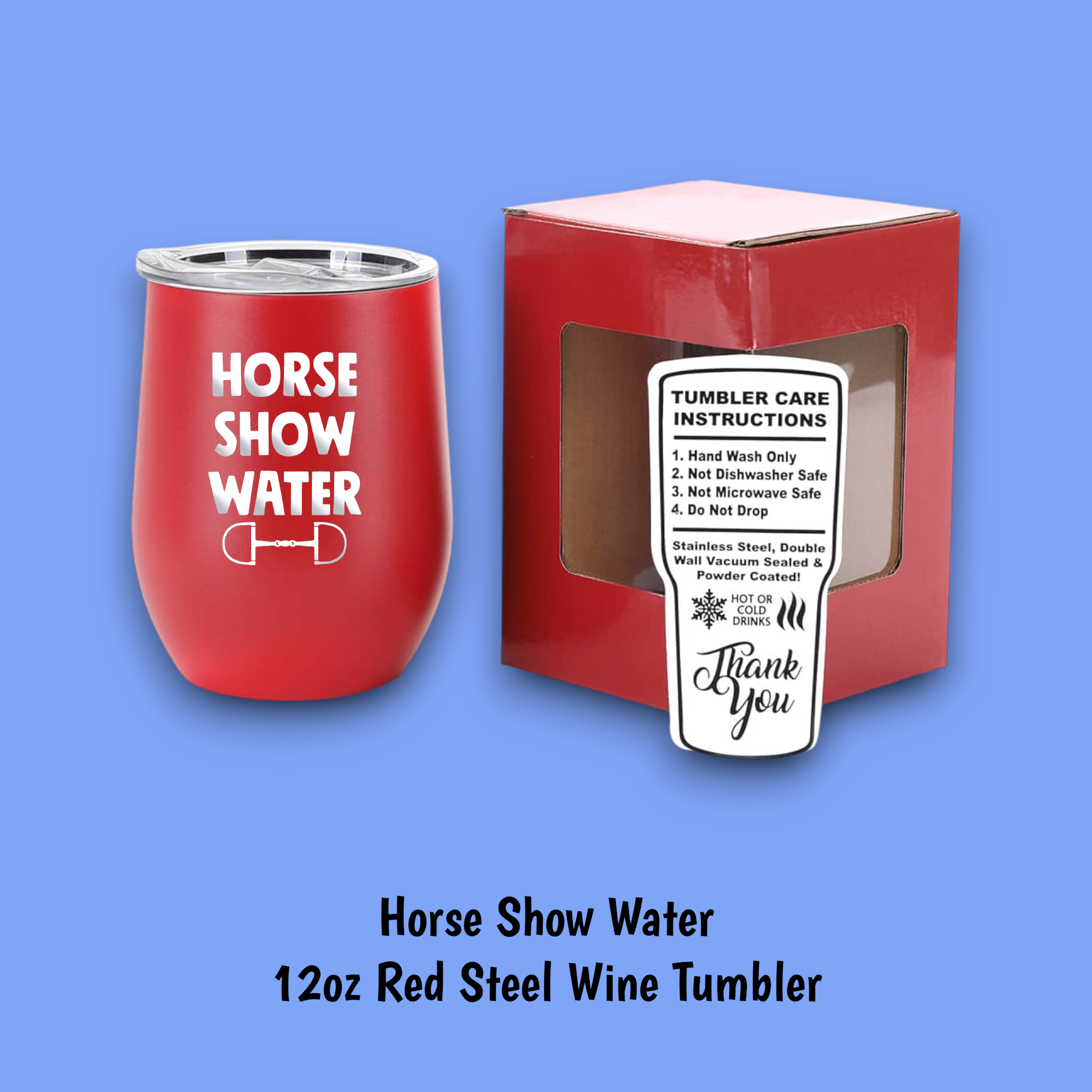 Equine & Design, LLC - Wholesale Insulated Mug/Tumbler - Horse Show Water Steel Wine Tumbler6