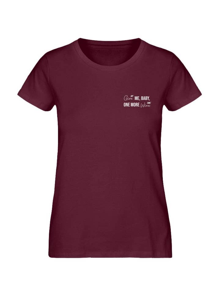 WeinLIEBLING - Venta al por mayor Camiseta serigrafiada - Mujer - Una copa más de vino - Camiseta premium para mujer3