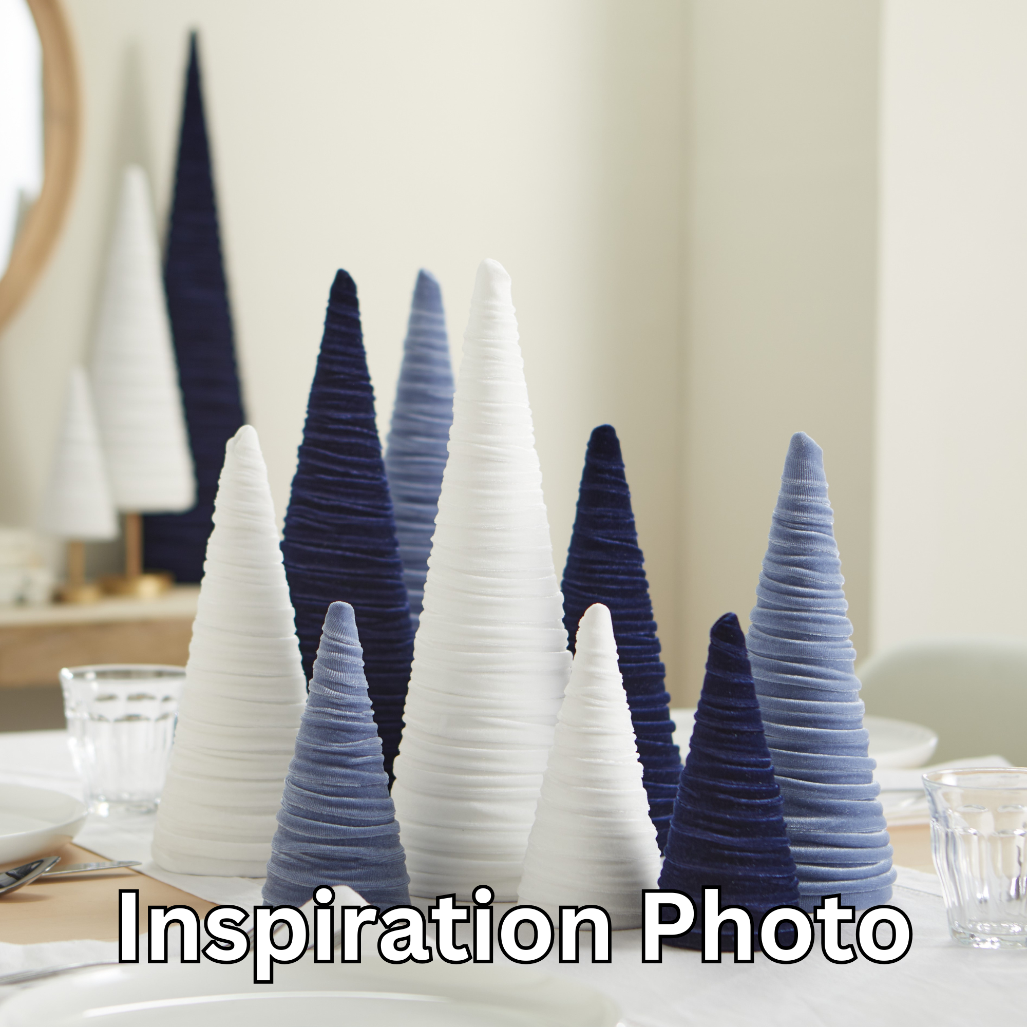 Your Heart's Content - Wholesale Decorative Tabletop Object - Trees Velvet Medium, Spring Accent Tablescape, Valentines7