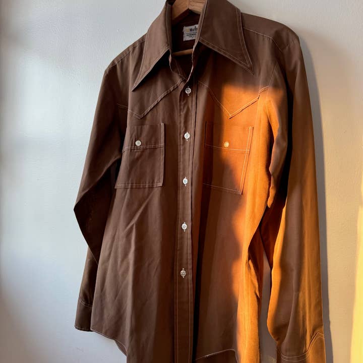 Vintage Marlboro Brand Button Down for wholesale by Shop Vintage Alley