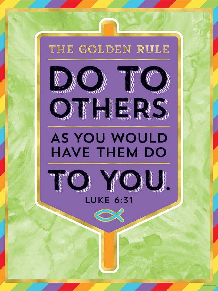 Tableau des règles d'or pour la vente par Carson Dellosa Education