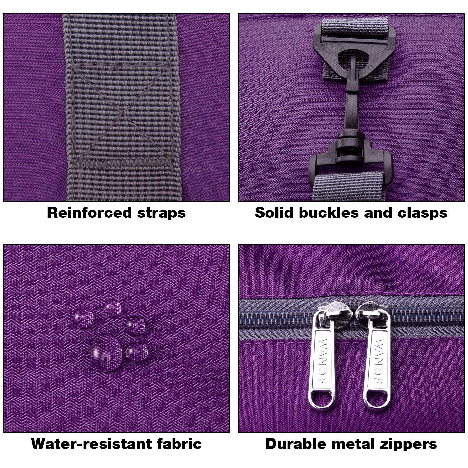 wandf – wholesale Duffelväskor – Unisex – Hopfällbar 30 L reseväska, weekenderväska 45 cm14