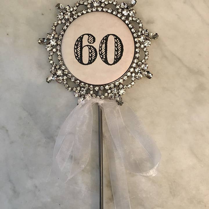 Cake Topper Number 60 for wholesale by My Favorite Things