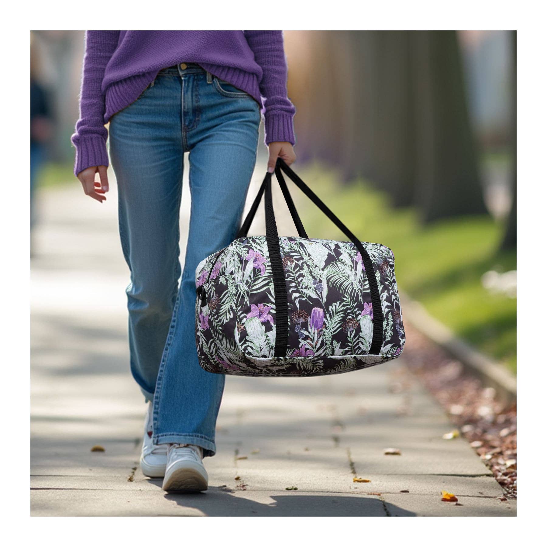 wandf – Saco de viagem - Mulher por atacado – Mala de Viagem Impressa 20L Armazenamento Sob o Assento para Companhias Aéreas28