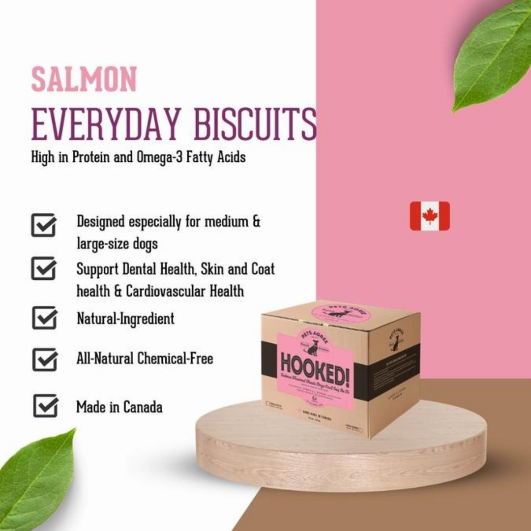 The Granville Island Pet Treatery (Canada) - Vente Friandises – chien - Biscuits pour chiens Wild Salmon Regular : nettoyage des dents, 2 lb5