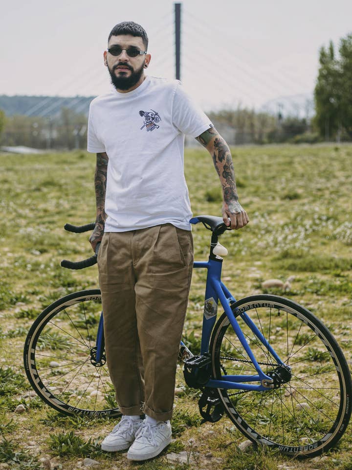 WORKING CLASS WHITE T-SHIRT for wholesale by CONFUSION Wear