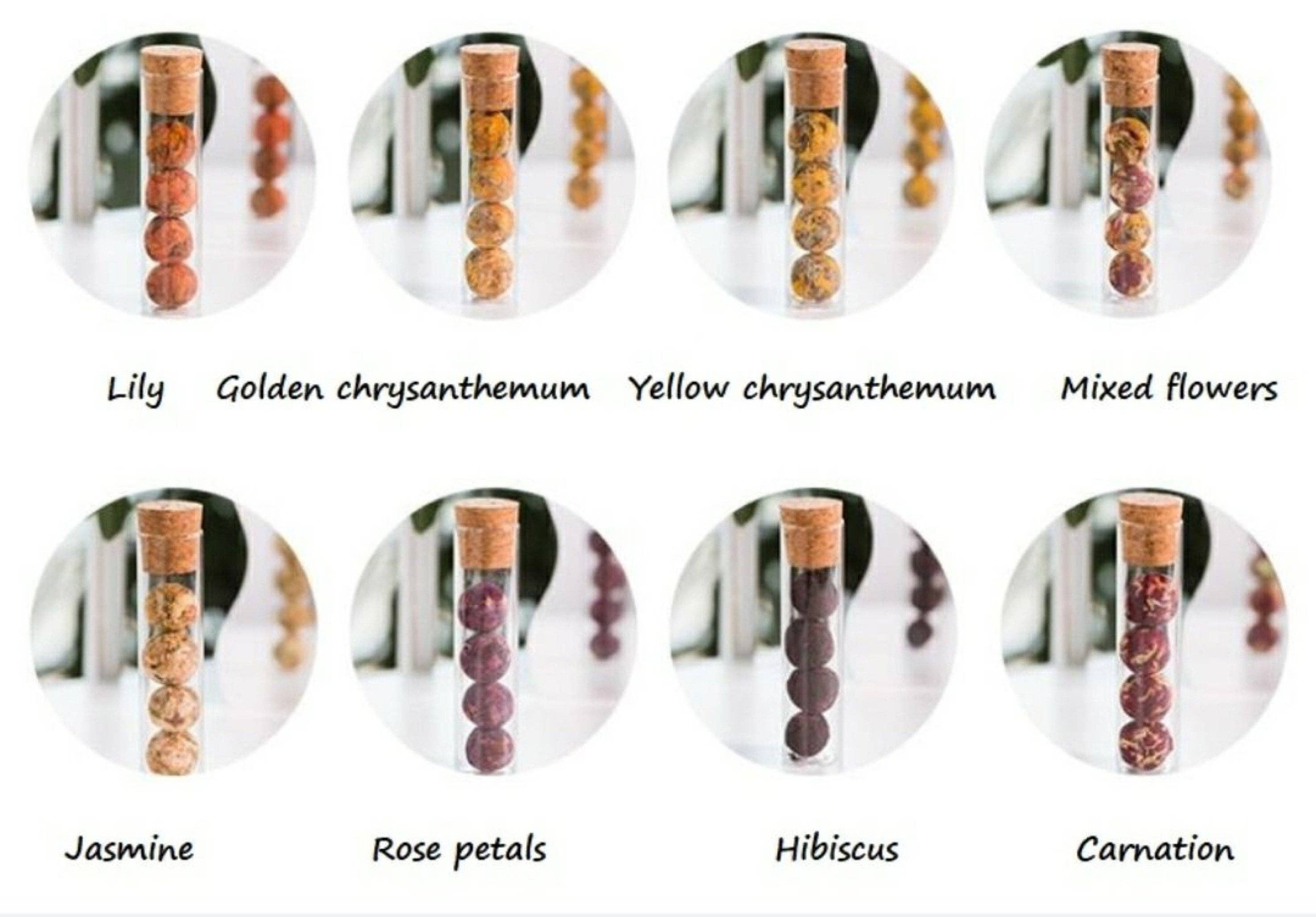 Pollen Sisters - Vendita all'ingrosso Tè sfusi - Tè Fiorito in Fiore - 4 sfere4