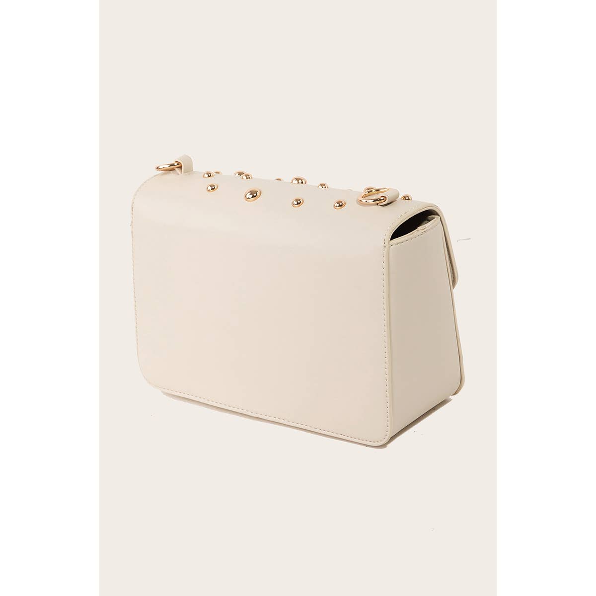 Collections by Fame Accessories - Vente Sac à main avec poignée sur le dessus – femme - Sac à main rectangulaire à clous en forme de boule6