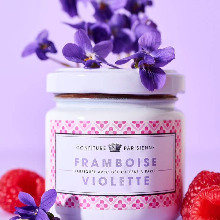 Confiture Parisienne – Großhandel Marmelade/Gelee – Himbeer-Veilchen-Marmelade