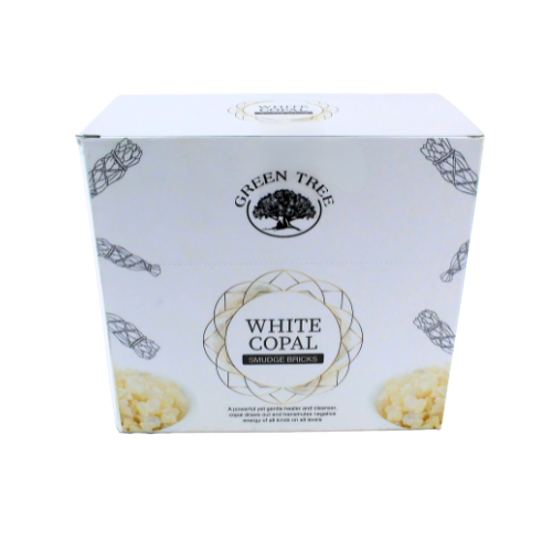 Green Tree - Wholesale Incense - Green Tree White Copal Smudge Bricks (15 bricks with burner)1