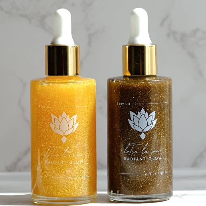 Lotus La Vie – wholesale Bad- och kroppsolja – strålande skimmer kroppsolja