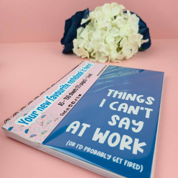 The Grumpy Tortoise - Wholesale Notebook - Spiral Notebooks | Things I can't Say At Work Notebook | Lined Journal | Gift |1