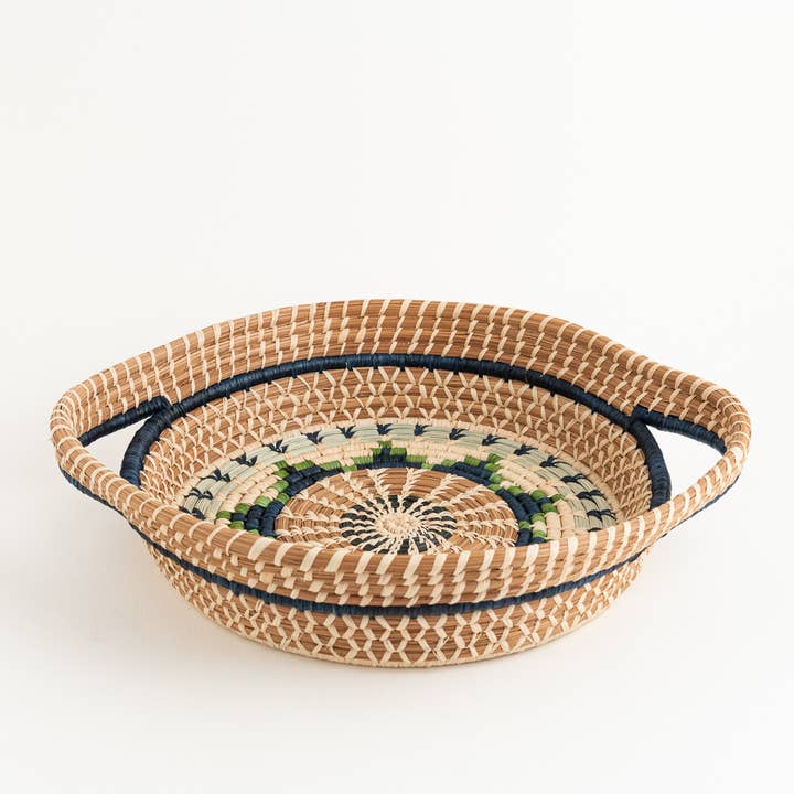 Mayan Hands - Wholesale Basket - Chumil Basket - Green1