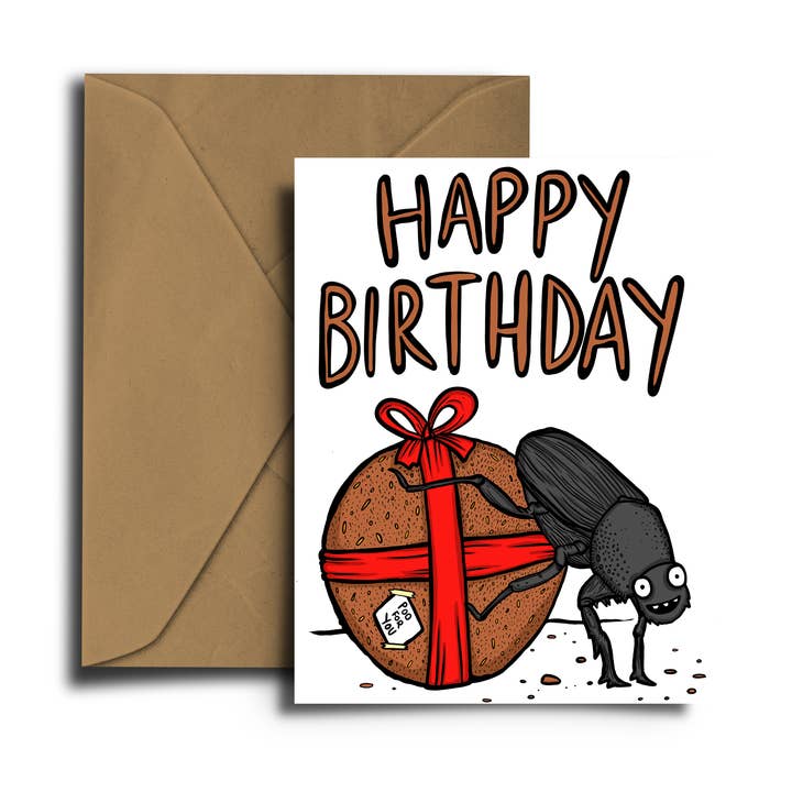 Dixon Does Doodles – wholesale Birthday card – Poo For You Happy Birthday Card