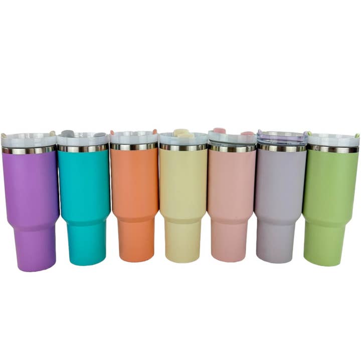 TAPA fashion - Wholesale Insulated mug/tumbler - 40oz Stainless Steel Tumbler With Handle, Straw, Lid CP4417-1 CP4415-4 CP4130-2.(6pc)39