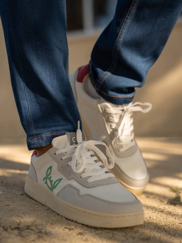 Custi Mikelo: Made in Spain – Sapatilha Lifestyle - Unissexo por atacado – Tênis Verde Cangrejito0