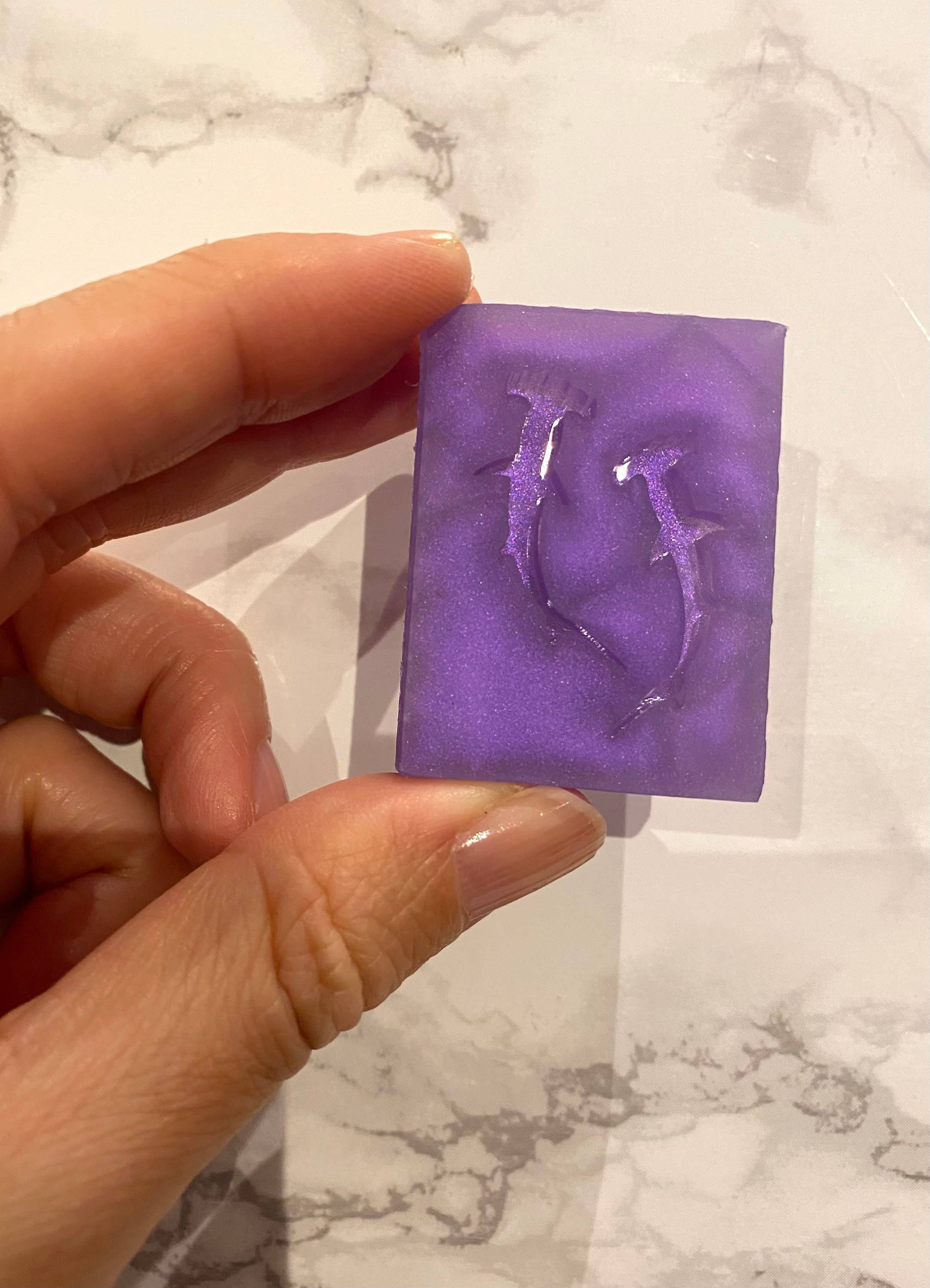 EllaRaeMouldsVinyls – wholesale Craft supplies – Hammerhead Shark, Earring Silicone Mould3