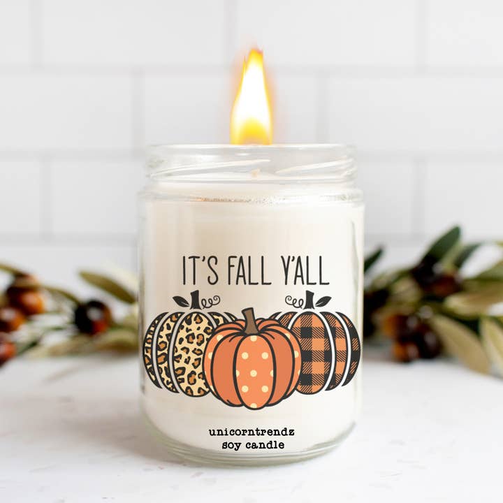 Halloween Candle, Soy Candles, Fall Candle, Pumpkin Candle for wholesale by Unicorntrendz