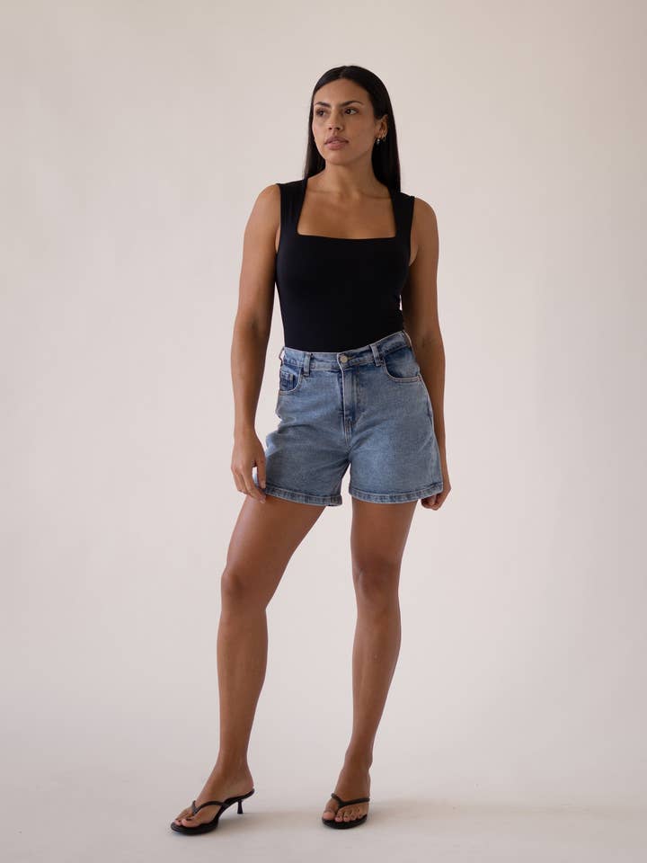 RELAXED SHORTS - LIGHT BLUE for wholesale by Matcha Jeans