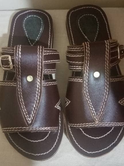 Handmade Maasai Men's Leather Sandals with Free Shipping #2 for wholesale by Delight merchants