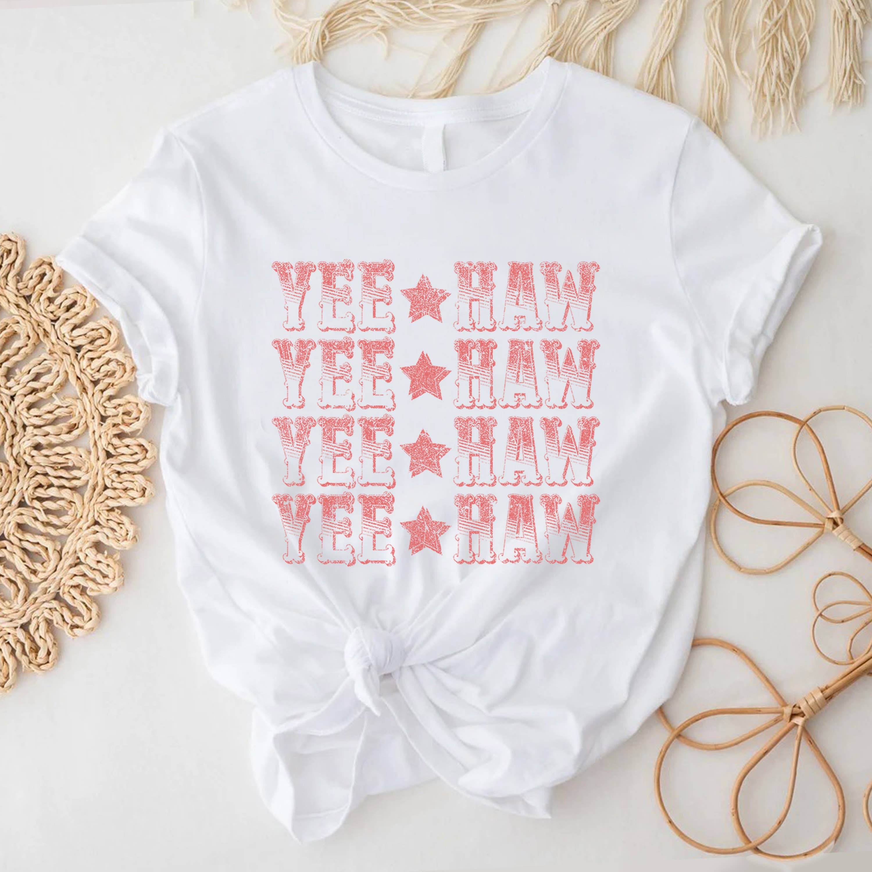 STARCHIS - Wholesale Screen Printed T-Shirt - Women's - Yee Haw7