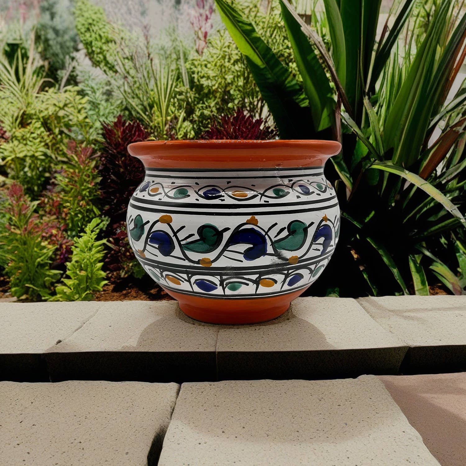 Etnico del Mondo - Wholesale Plant Pot - Berber Cachepot Vase Ceramic-Tunisian Craft #14