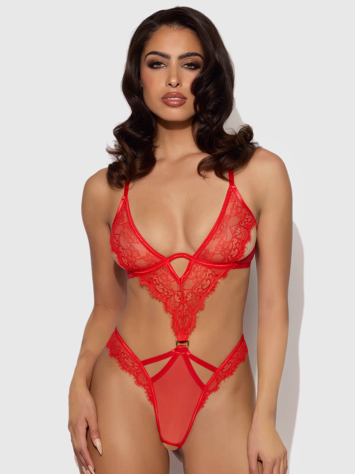 House of Desire – Engroshandel Bodysuit undertøj - Dame – NADIA BLONDE & MESH CUTOUT TEDDY9