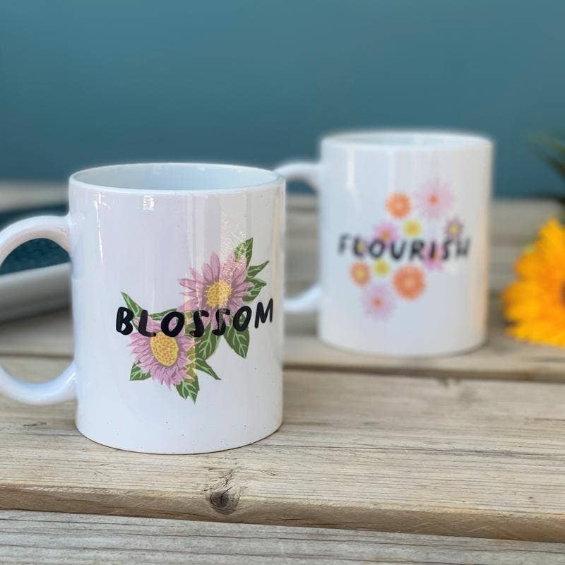 Hendog Designs – wholesale Kaffekoppar – Stärkande blomma Kina muggar2