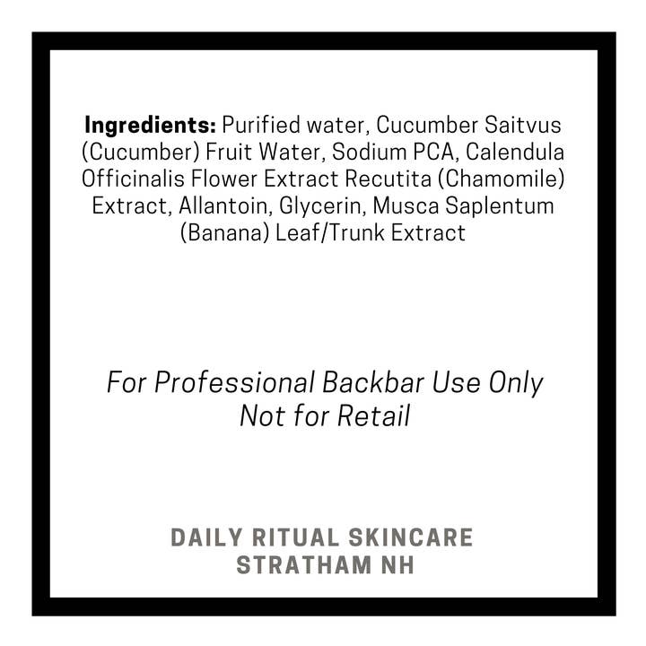 Daily Ritual Skincare - Wholesale Face & Body Mist/Water - Backbar 8oz C3 Botanical Hydrating Mist1
