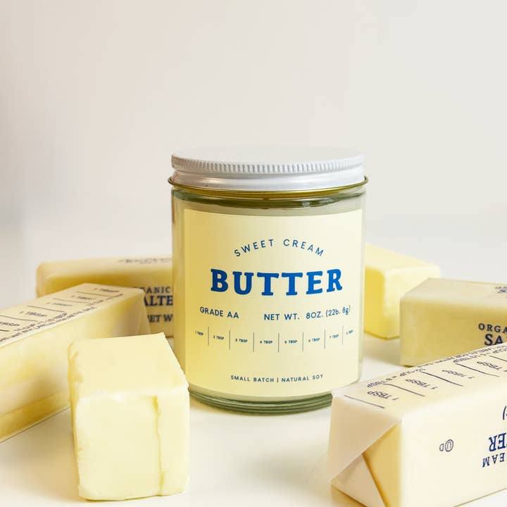 Poured Goods - Wholesale Jar/Filled Candle - Sweet Cream Butter - Candle2