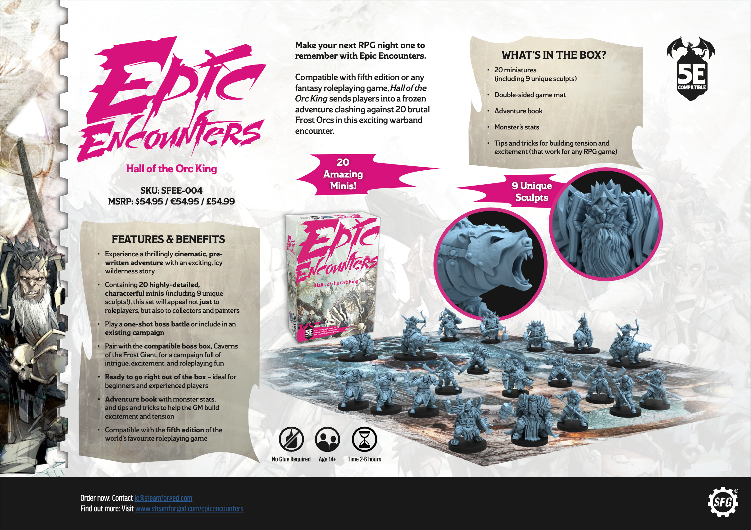 QMDirect - Wholesale Board Game - Epic Encounters: Hall of the Orc King13