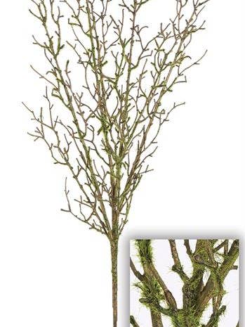 Twig Vine Spray W/moss 34" Green for wholesale by Select Artificials, Inc.