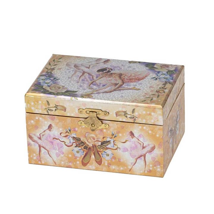 Mele and Co UK/ EU – wholesale Jewellery box/organiser – 1733 Foil Musical Jewel Case Assortment. 2 Designs.2