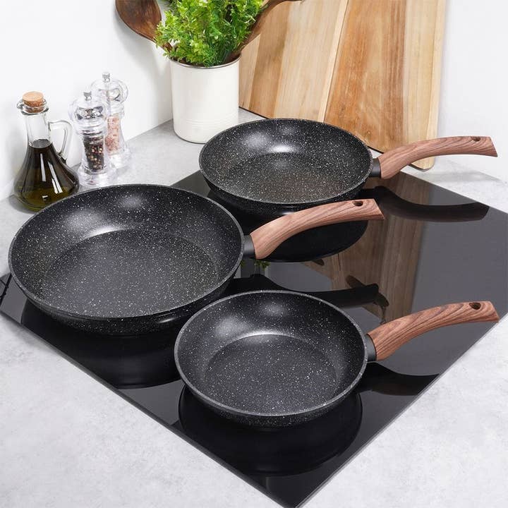 Vilde - Wholesale Cookware Set - Frying Pan Set With Granite Coating 20/24/28Cm1