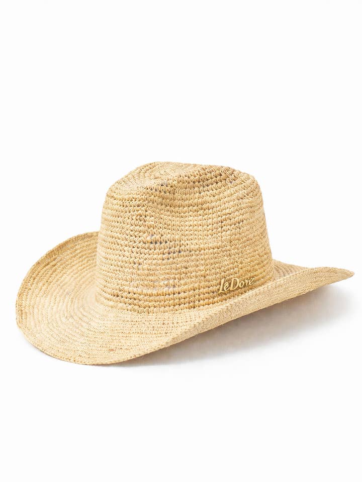 Hand Woven Packable Cowboy Hat for wholesale by LeDoré